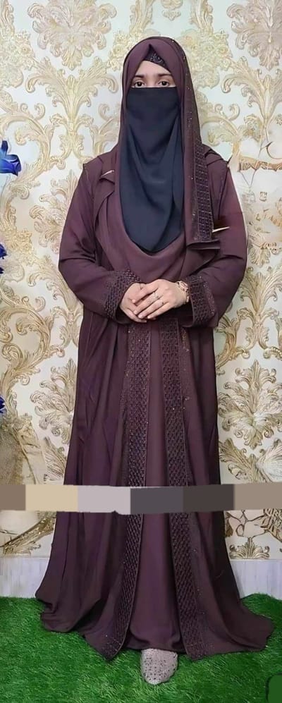 Embroidery Borka with Hijab
