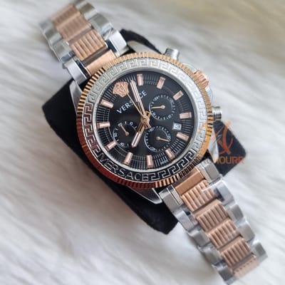 Versace | Dual Tone || Black Dial