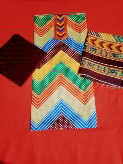 গরমের আরাম সুতি থ্রি-পিছ - Image 1