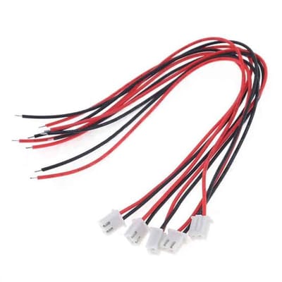 JST 1.25mm Connector Wire Cable SH 1.25MM Pitch 2pin Electronic Wire Single End Length