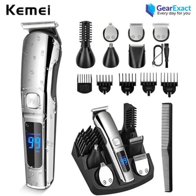 Kemei KM-8508 Multi-grooming kit 11-in-1 Beard, Hair, Body, and Face for Men