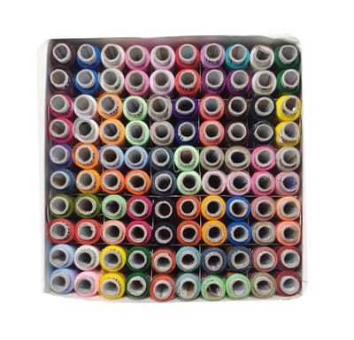 sewig thread box multicolor 100 tubes. Lemgth: 150m.