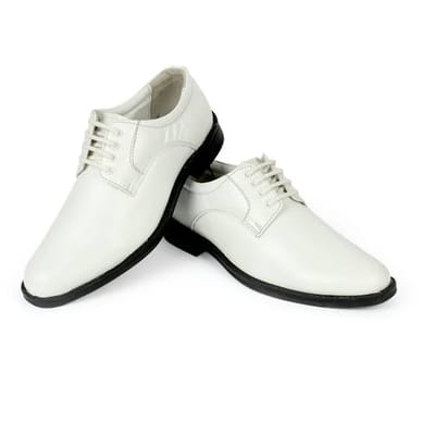 White Navy Shoe