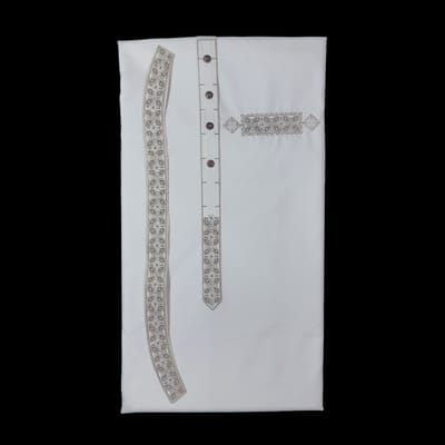 LUXURY EMBROIDERIES Panjabi [WHITE LOVER]