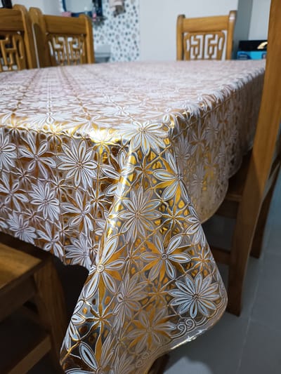 PVC Bronzing Tablecloth -84X4.5 inche-lira.1 - Image 1