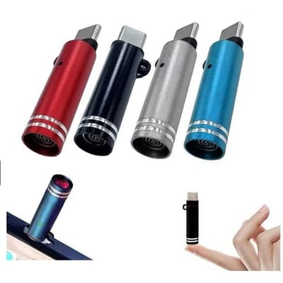 USB‑C Mini Lighter (Tungsten Wire, Blow‑to‑Ignite)