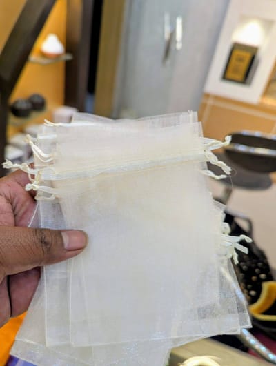 9x12 cm Solid color organza Plain gift bag - 3.5x4.72 inc drawstring Chocolate, Dry Food & Jewelry Packaging Bag