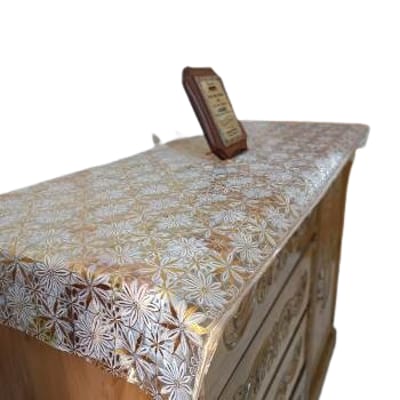 Chest Drawer Cover Golden PVC soft Mat -lira.1 - Image 1
