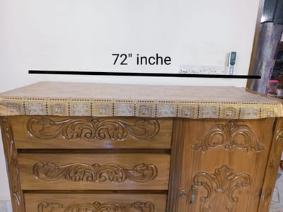 Chest Drawer Cover Golden PVC soft Mat -lira.2 - Image 3