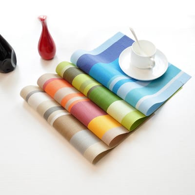6 Pcs Placemat  PVC Dining Table Mat Plate Pads-12X18 inch - Image 1