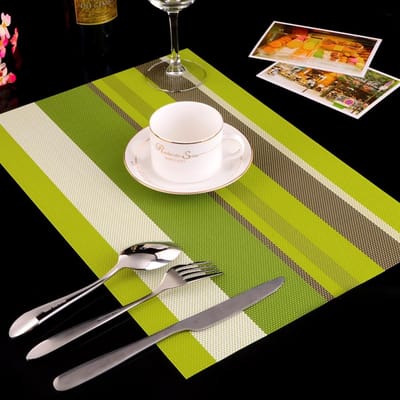 6 Pcs Placemat  PVC Dining Table Mat Plate Pads-12X18 inch - Image 3