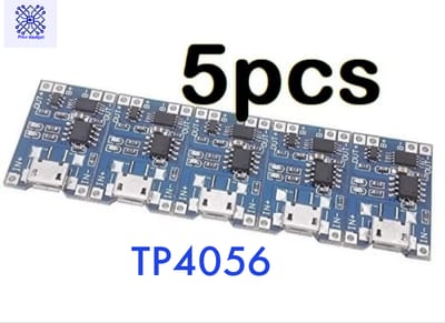 TP4056 5pcs 1A Battery Charging Module with Protection-Micro B USB