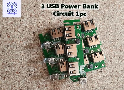 Ultra Fast Power Bank Circuit 3 USB Output 5V 1A