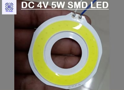 ROUND YX-57.2Y-24 WHITE Color 5W 4V Size 60mm COB SMD LED Light Chip White COB LED Light 4V COB LED Light 5W COB Light COB LED Chip 4V COB LED Chip 5W Light Bulbs