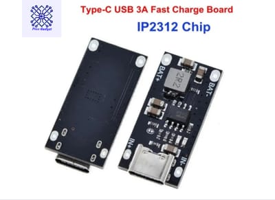 Ip2312 Lithium Battery 18650 Charging Module 3A Type C Fast Charging Board
