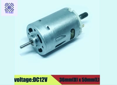 NOHA 12V DC Motor 5W DC Oscillating Fan 16000RPM Heavy Duty High-Speed DC 12V Motor 550 DC Motor Electric Power Tools