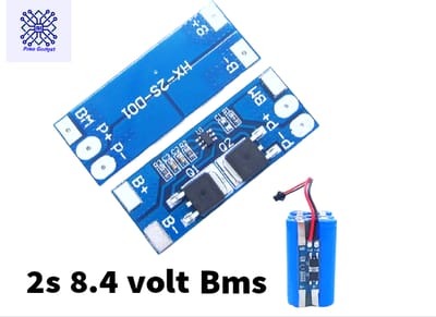 2S 8A Bms Circuit For 18650 Battery Total Output Volt- 7.4V Or 8.4V - Solar Panel