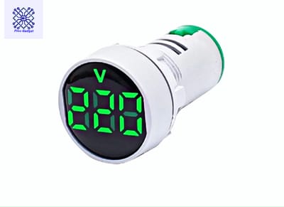 AC Voltage Meter Round LED Digital 60V to 500V