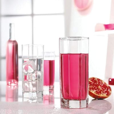 ১২ পিছ কাচের গ্লাস (৬ পিছ পানির গ্লাস+ ৬ পিছ শরবত গ্লাস)-35.44 - Image 2