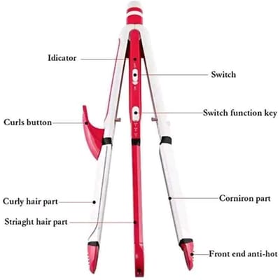 kemei km 1291  3 in 1 straightener - Image 2