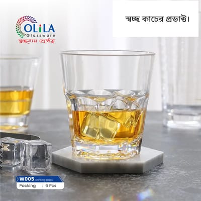 কাচের শরবত গ্লাস-৬ পিছ 227ML #05 - Image 2