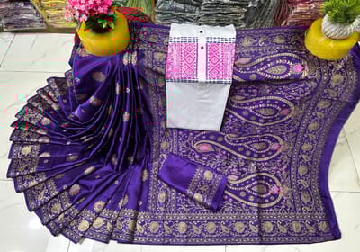 Sharee Panjabi Couple with Blouse Piece