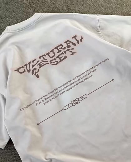 Cultural Oversized white Tshirt
