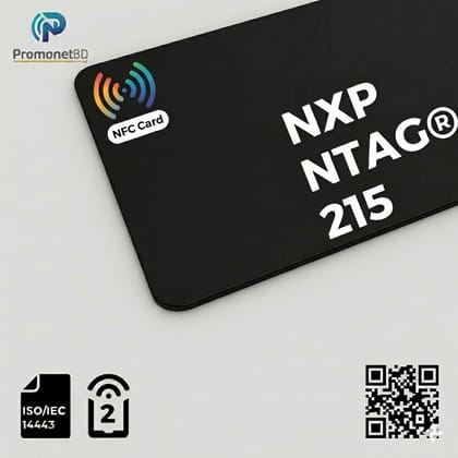 NFC Card NXP NTAG 215 ||Pure Black Material