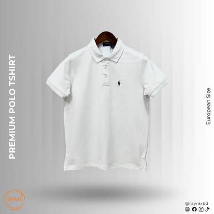 Ralph Polo Premium Cotton Pique Polo Shirt - Classic White