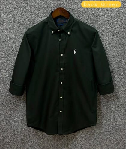 Polo Ralph Lauren Dark Green Slim Fit Oxford Shirt