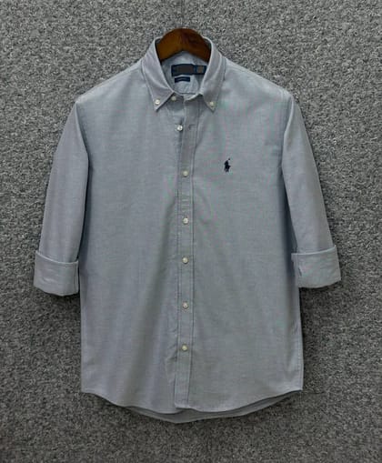 Polo Ralph Lauren Slim Fit Heather Grey Oxford Shirt