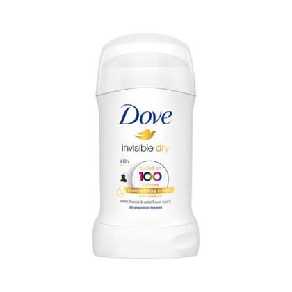Dove Invisible Dry Moisturising Cream 48H Anti-Perspirant Deodorant Stick Size: 40ml