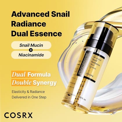 Cosrx Advanced Snail Radiance Dual Essence – 80ml