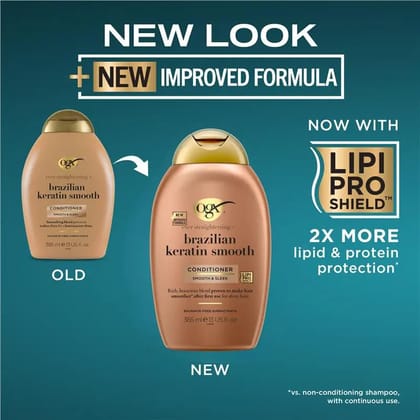 Conditioner OGX Brazilian Keratin Smooth Conditioner – 385ml