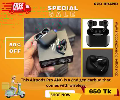 Apple Airpods Pro 2nd Gen ANC Dubai Version Black