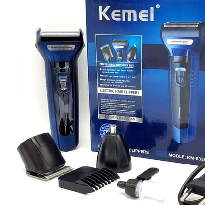 Kemei KM-6330 3 In 1 Hair Trimmer Grooming Kit