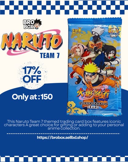 Naruto Trading Card Box – Team 7 Edition (Anime Collection Set)