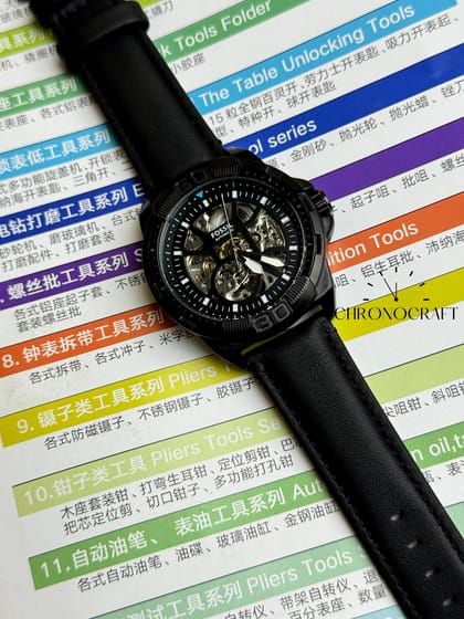 Fossil Bronson Automatic Black AA
