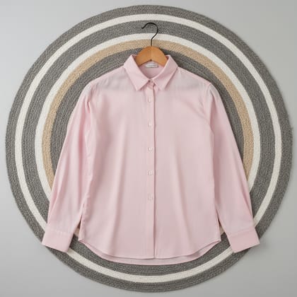 Solid formal shirt for men (pink)