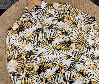 Trendy floral print shirt