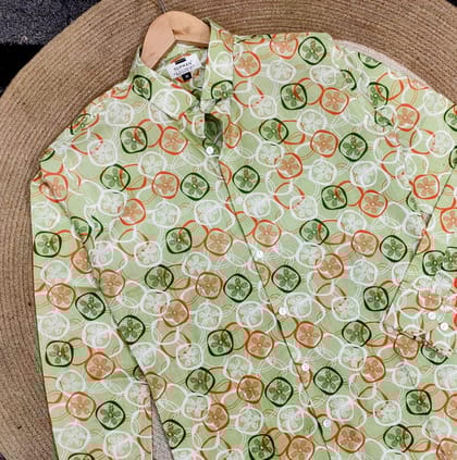 Trendy floral print shirt