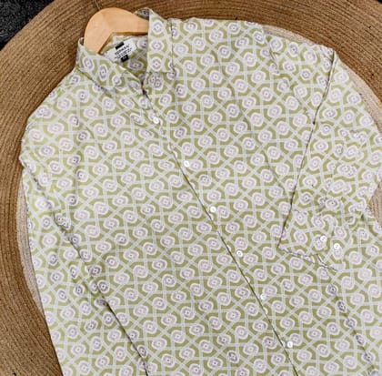 Tendy floral 3D print shirt