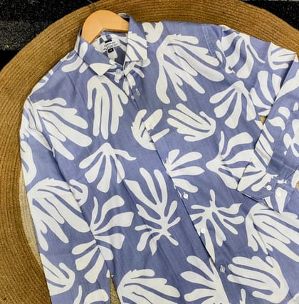 Trendy floral print shirt