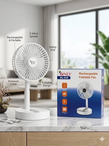 ONLY NL-035 Rechargeable Foldable Desktop Fan
