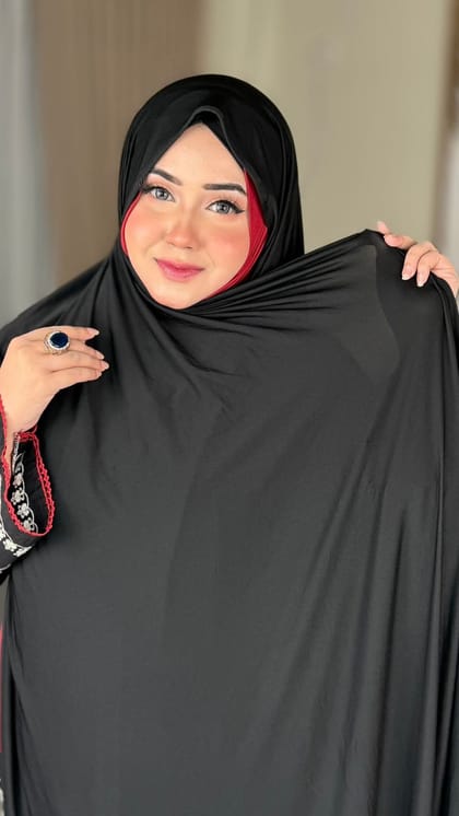 Premium Jersey Hijab- Midnight Black