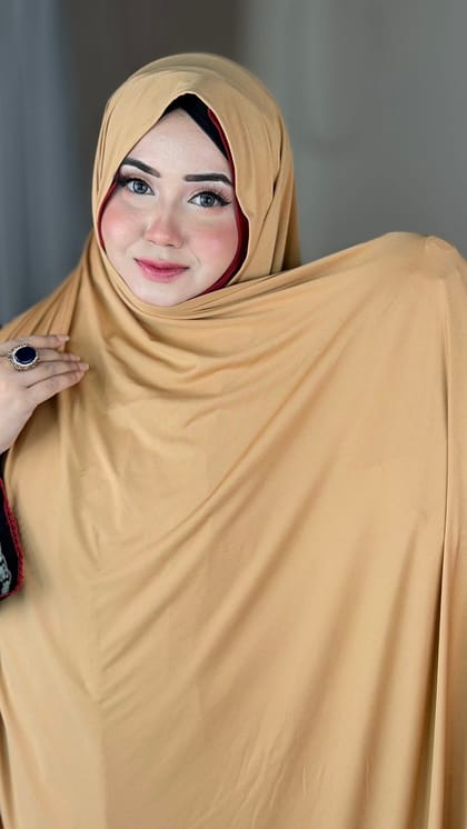 Premium Jersey Hijab - Gold