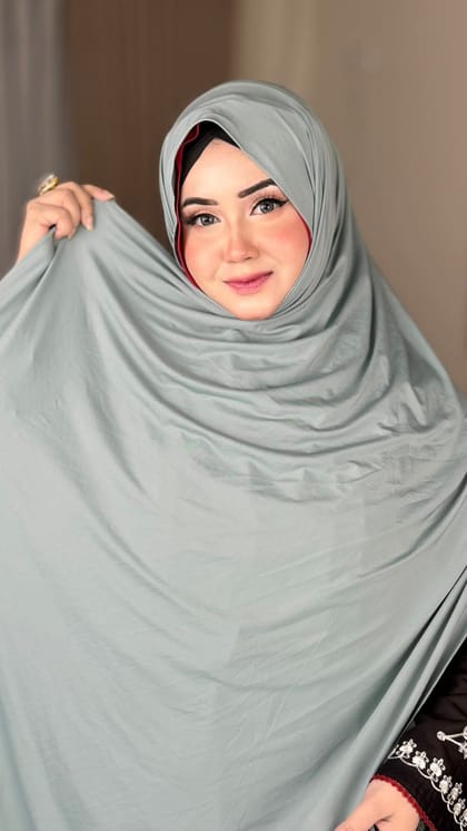 Premium Jersey Hijab - Sky Pastel