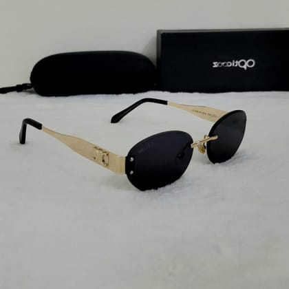 A - 132 Rimless Oval Sunglasses