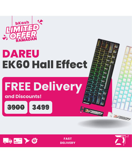 DAREU EK60 HE | 8000Hz | Hot Swappable | Rapid Trigger Mechanical Keyboard
