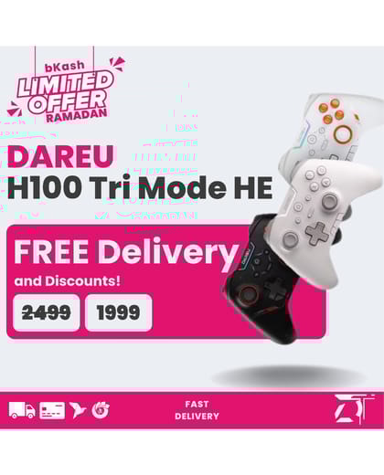 Dareu H100 Tri Mode Hall Effect Controller | 1000Hz | Weight 155g